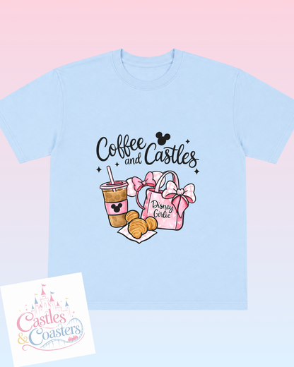 Pink Coffee & Castles T-Shirt