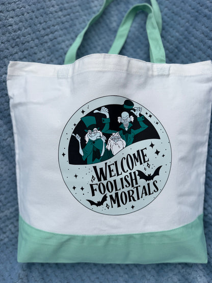 Foolish Ghosts Tote Bag & Matching Accessory Pouch