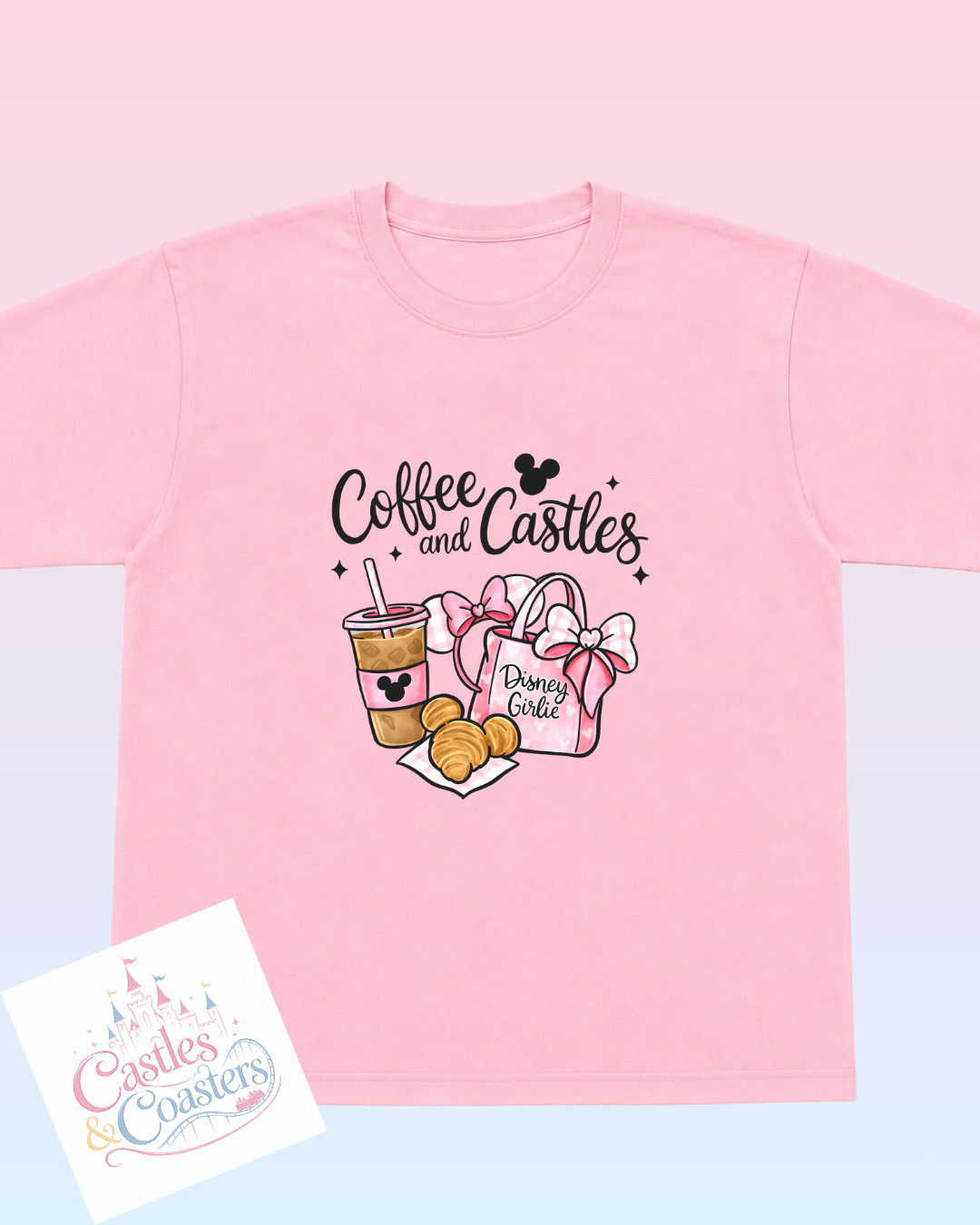 Pink Coffee & Castles T-Shirt