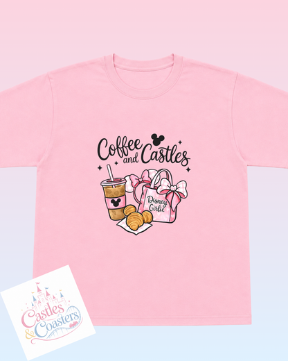 Pink Coffee & Castles T-Shirt
